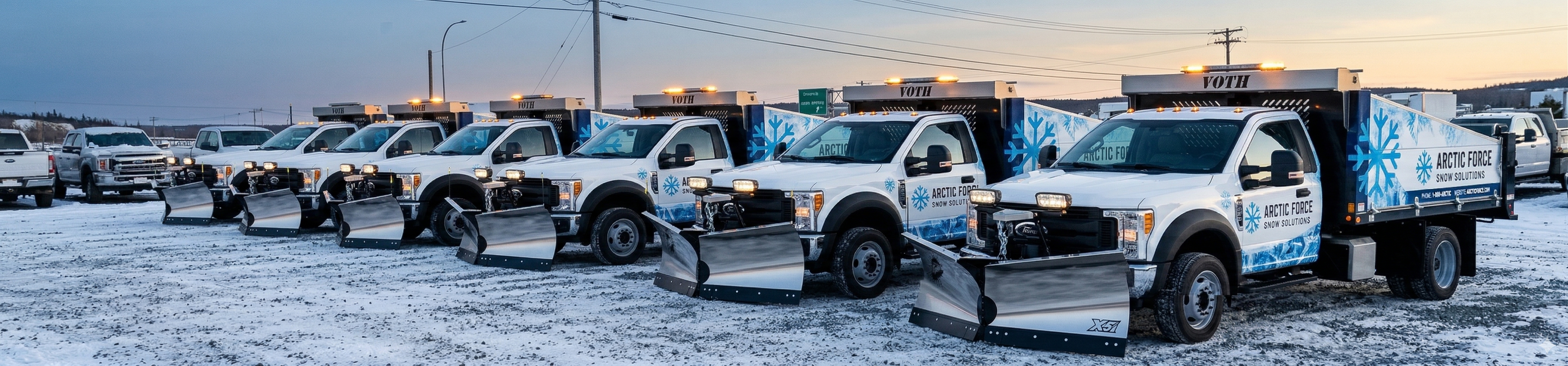 Arctic Force commercial fleet at depot